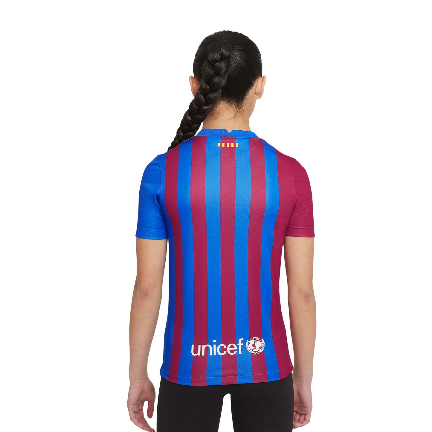 Nike Kids FC Barcelona 2021/22 Home Jersey Soar/Pale Ivory
