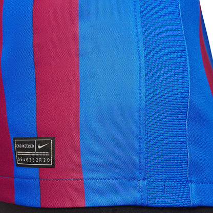 Nike Kids FC Barcelona 2021/22 Home Jersey Soar/Pale Ivory