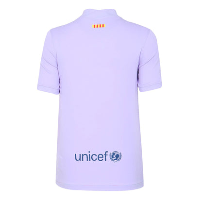 Nike Kids FC Barcelona 2021/22 Stadium Away Jersey Purple Pulse