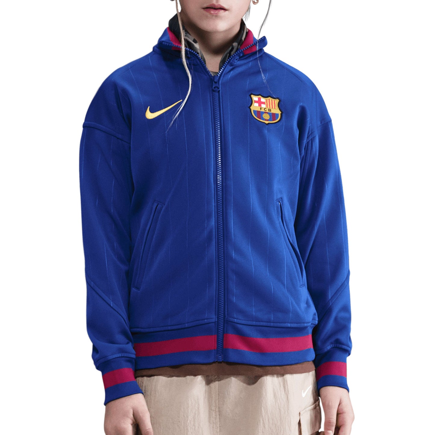 Nike Kids FC Barcelona Academy Pro Full-Zip Jacket Royal Blue