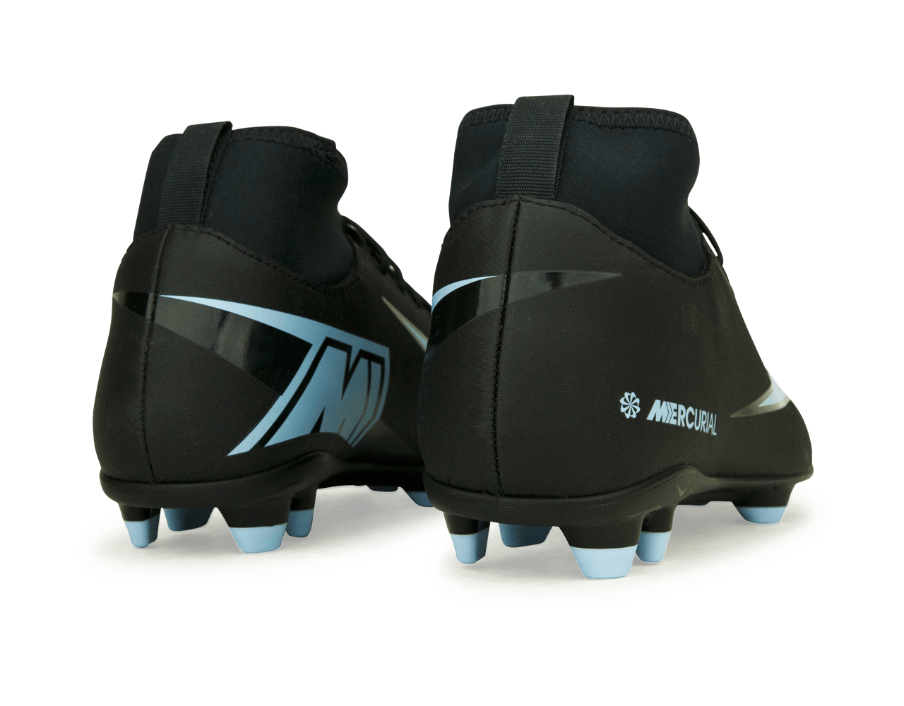 Nike Kids Zoom Mercurial Superfly 10 Club FG/MG Black/Ice Blue