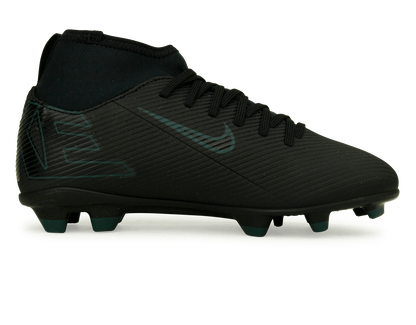 Nike Kids Zoom Mercurial Superfly 10 Club FG/MG Black/Deep Jungle