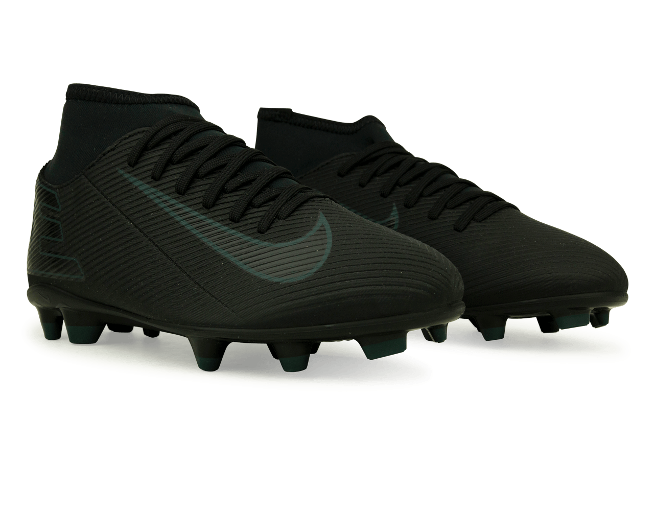 Nike Kids Zoom Mercurial Superfly 10 Club FG/MG Black/Deep Jungle