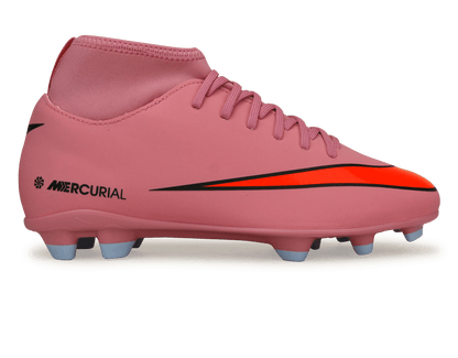 Nike Kids Mercurial Superfly 10 Club FG/MG Magic Flamingo/Black