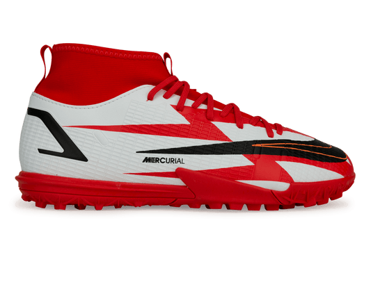 Nike Kids Mercurial Superfly 8 Academy CR7 TF Chile Red/White