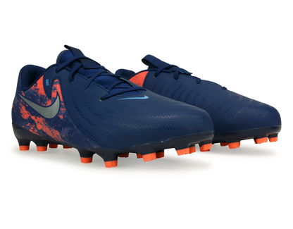 Nike Kids Erling Haaland Phantom GX II Academy FG/MG Blue Void/Chrome