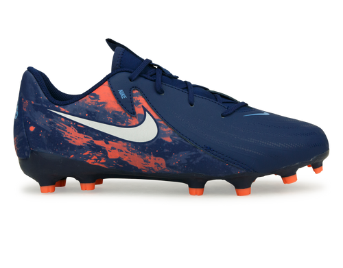 Nike Kids Erling Haaland Phantom GX II Academy FG/MG Blue Void/Chrome