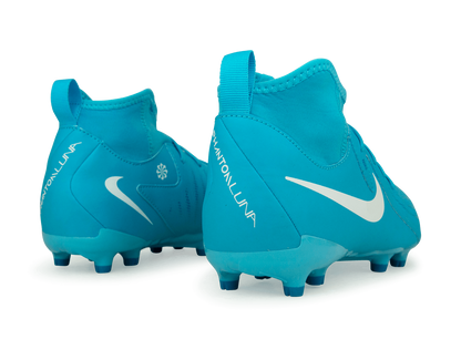 Nike Kids Phantom Luna II Academy FG/MG Blue Fury/White