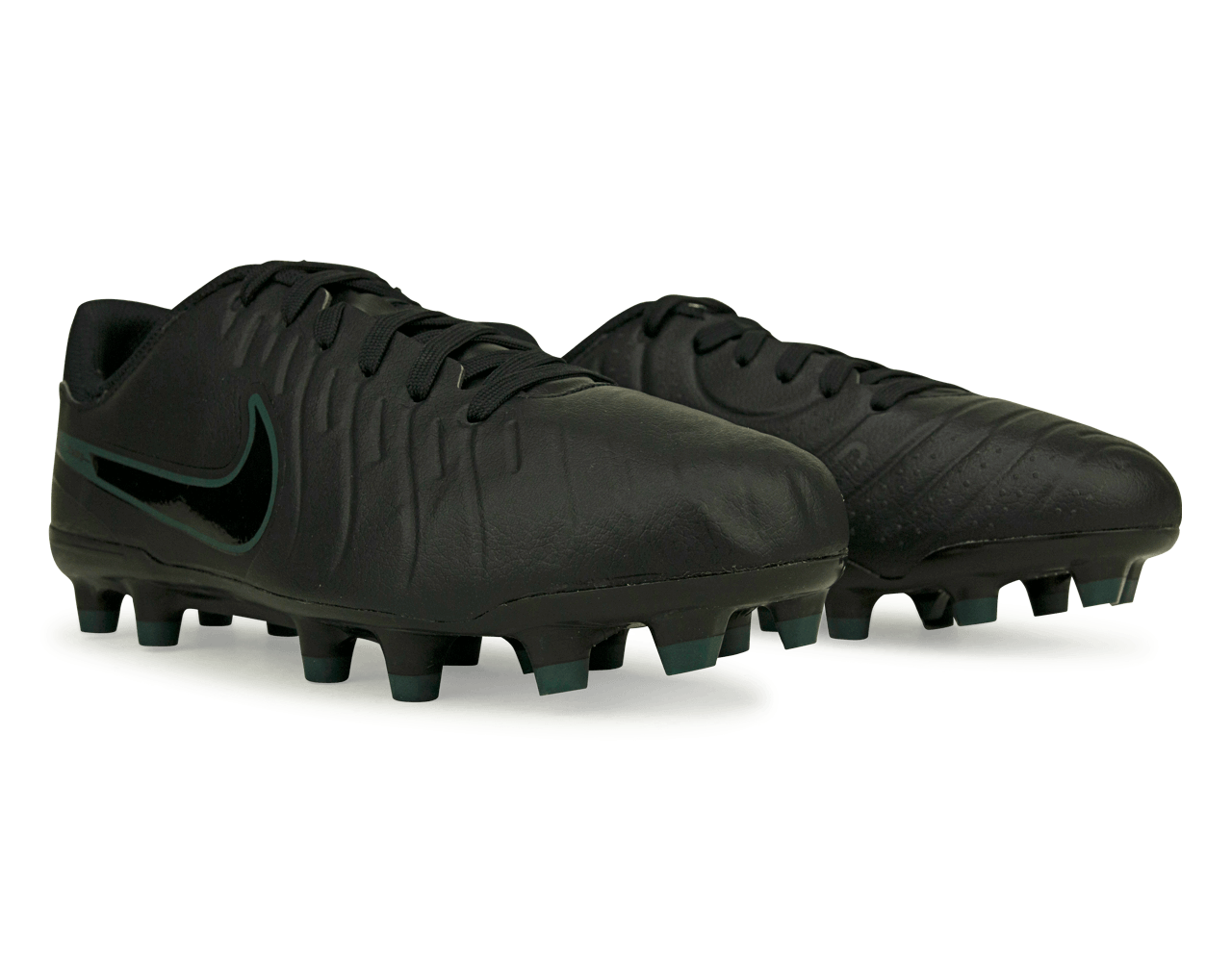 Nike Kids Tiempo Legend 10 Academy FG Black/Deep Jungle