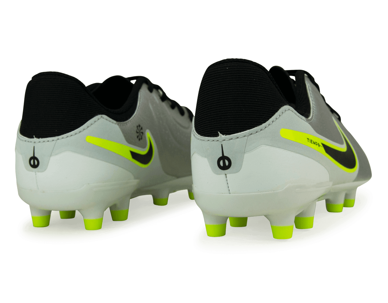 Nike Kids Tiempo Legend 10 Academy FG/MG Silver/Black/Volt