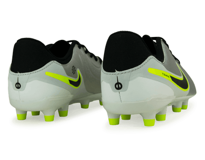 Nike Kids Tiempo Legend 10 Academy FG/MG Silver/Black/Volt