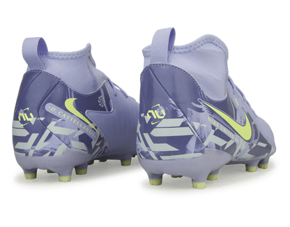 Nike Kids United Phantom Luna II Academy FG Purple Agate/Barely Volt