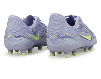 Nike Kids United Tiempo Legend 10 Academy FG/MG Purple Agate/Barely Volt