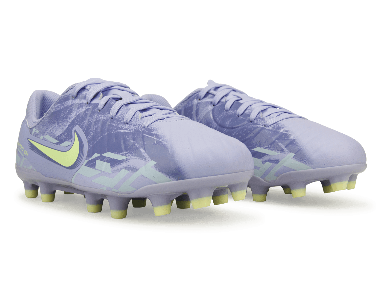 Nike Kids United Tiempo Legend 10 Academy FG/MG Purple Agate/Barely Volt