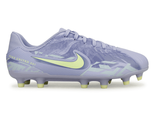 Nike Kids United Tiempo Legend 10 Academy FG/MG Purple Agate/Barely Volt