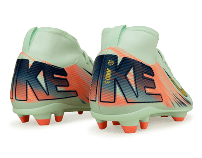 Nike Kids Zoom Mercurial Superfly 10 Club MDS 009 FG/MG Barely Green/Metallic Gold