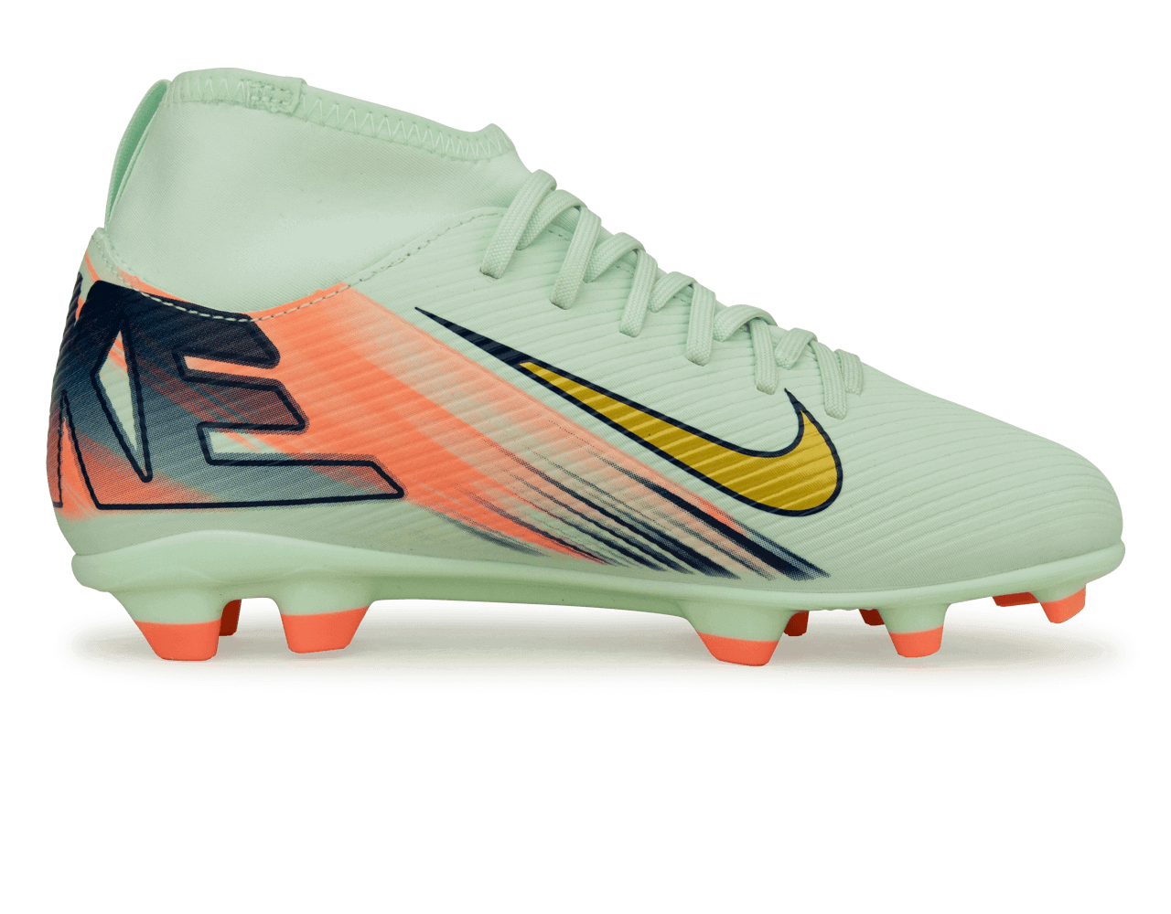 Nike Kids Zoom Mercurial Superfly 10 Club MDS 009 FG/MG Barely Green/Metallic Gold