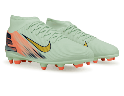 Nike Kids Zoom Mercurial Superfly 10 Club MDS 009 FG/MG Barely Green/Metallic Gold