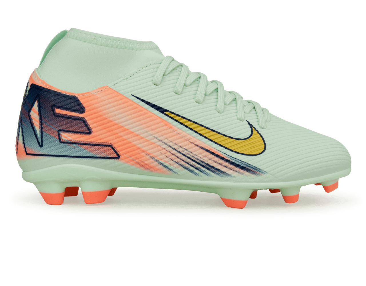 Nike Kids Zoom Mercurial Superfly 10 Club MDS 009 FG/MG Barely Green/Metallic Gold