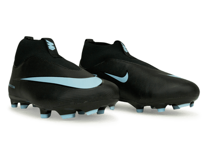 Nike Kids Zoom Mercurial Superfly 10 Academy FG/MG Black/Ice Blue