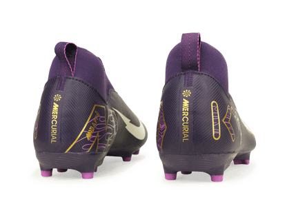 Nike Kids Zoom Mercurial Superfly 10 Academy KM FG/MG Grand Purple/Pale Ivory