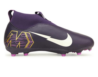 Nike Kids Zoom Mercurial Superfly 10 Academy KM FG/MG Grand Purple/Pale Ivory