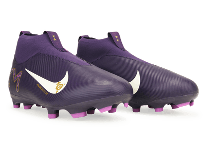 Nike Kids Zoom Mercurial Superfly 10 Academy KM FG/MG Grand Purple/Pale Ivory