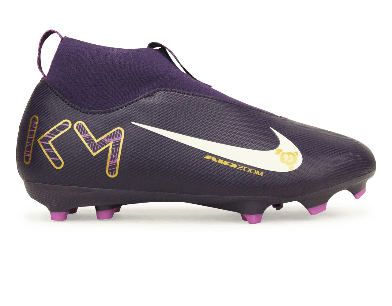 Nike Kids Zoom Mercurial Superfly 10 Academy KM FG/MG Grand Purple/Pale Ivory