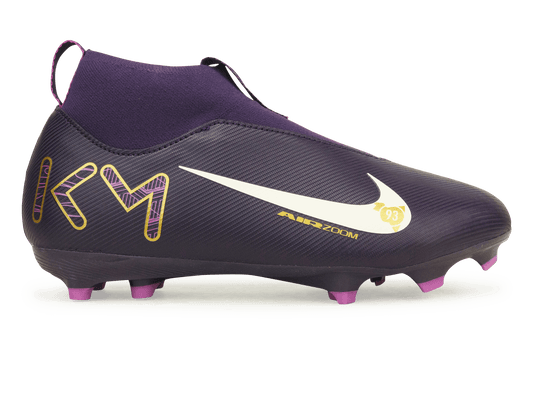 Nike Kids Zoom Mercurial Superfly 10 Academy KM FG/MG Grand Purple/Pale Ivory