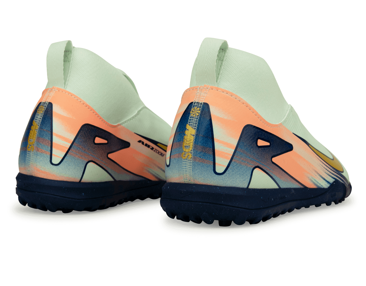 Nike Kids Zoom Mercurial Superfly 10 Academy MDS 009 TF Barely Green/Metallic Gold