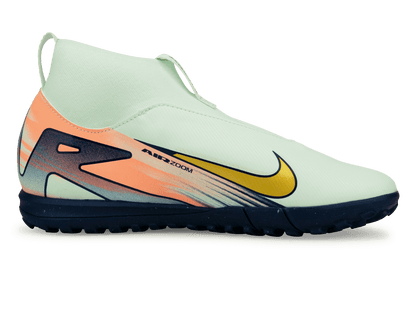 Nike Kids Zoom Mercurial Superfly 10 Academy MDS 009 TF Barely Green/Metallic Gold