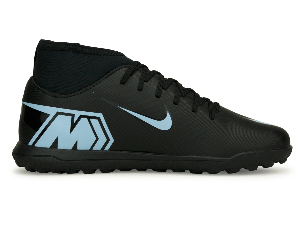 Nike Kids Zoom Mercurial Superfly 10 Club TF Black/Ice Blue