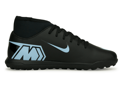 Nike Kids Zoom Mercurial Superfly 10 Club TF Black/Ice Blue