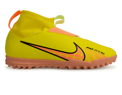 Nike Kids Zoom Mercurial Superfly 9 Academy TF Yellow Strike/Volt Ice