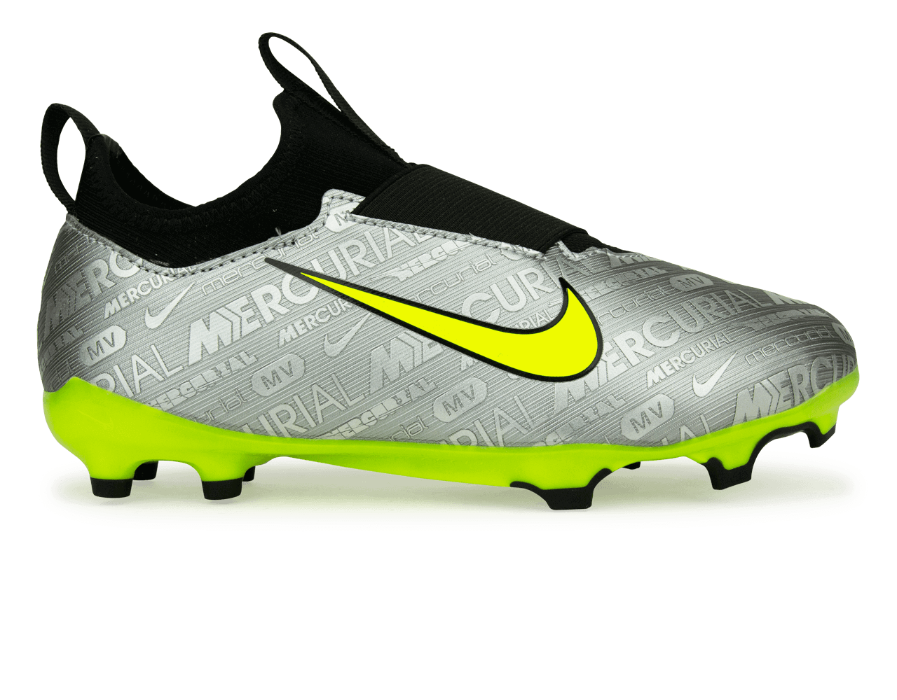 Nike Kids Zoom Mercurial Vapor 15 Academy FG/MG Silver/Volt