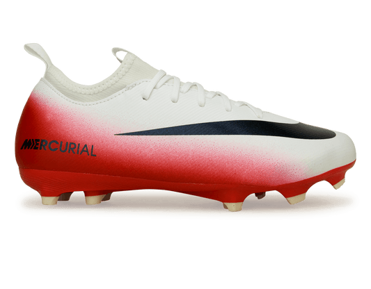 Nike Kids Zoom Mercurial Vapor 16 Academy LV8 FG/MG Red/Obsidian