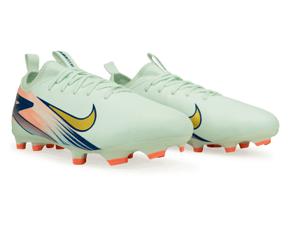 Nike Kids Zoom Mercurial Vapor 16 Academy MDS 009 FG/MG Barely Green/Metallic Gold