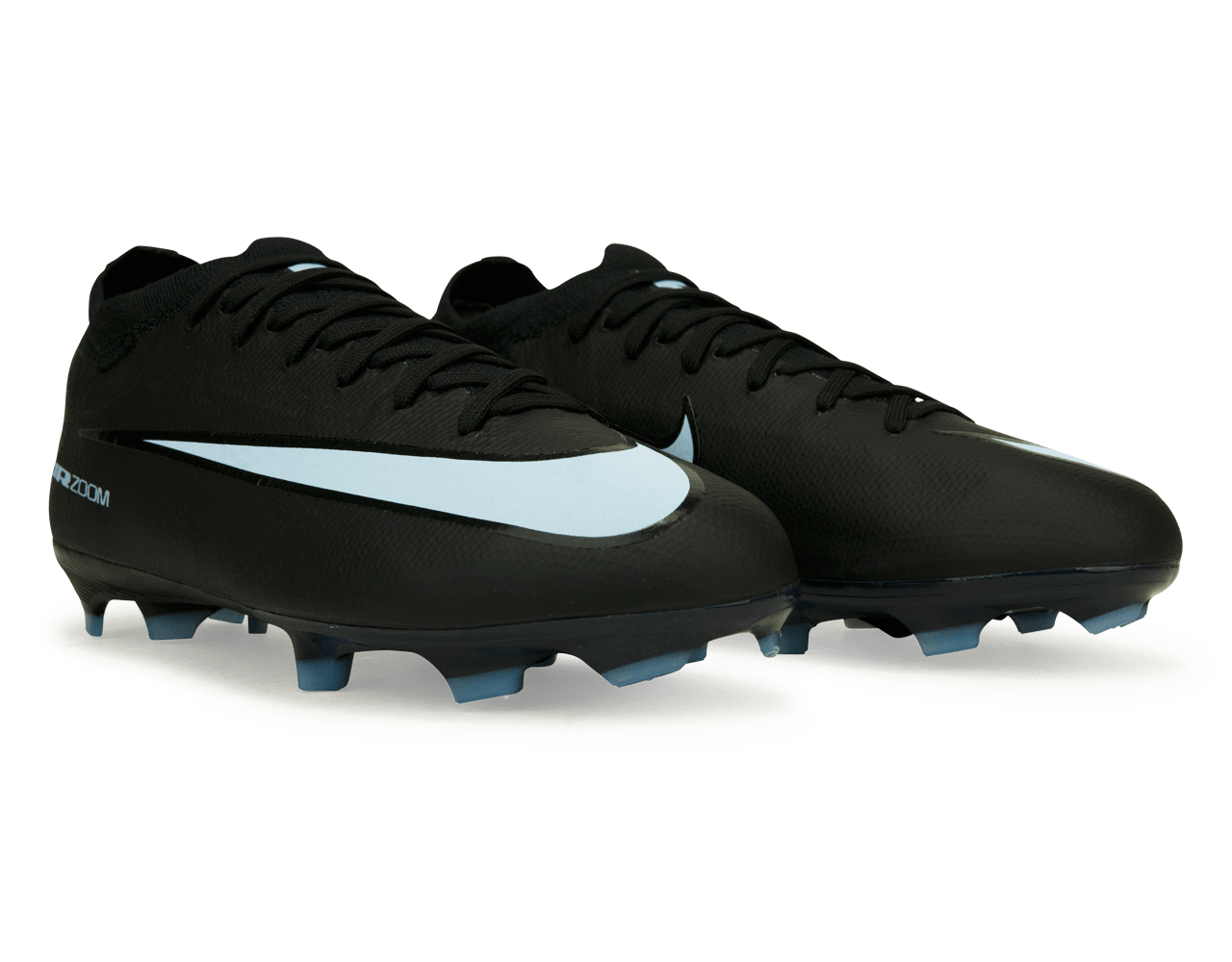 Nike Kids Zoom Mercurial Vapor 16 Pro FG Black/Ice Blue