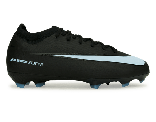 Nike Kids Zoom Mercurial Vapor 16 Pro FG Black/Ice Blue