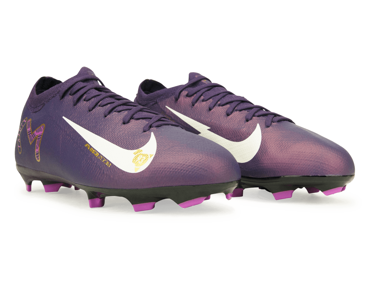 Nike Kids Zoom Mercurial Vapor 16 Pro KM FG Grand Purple/Pale Ivory