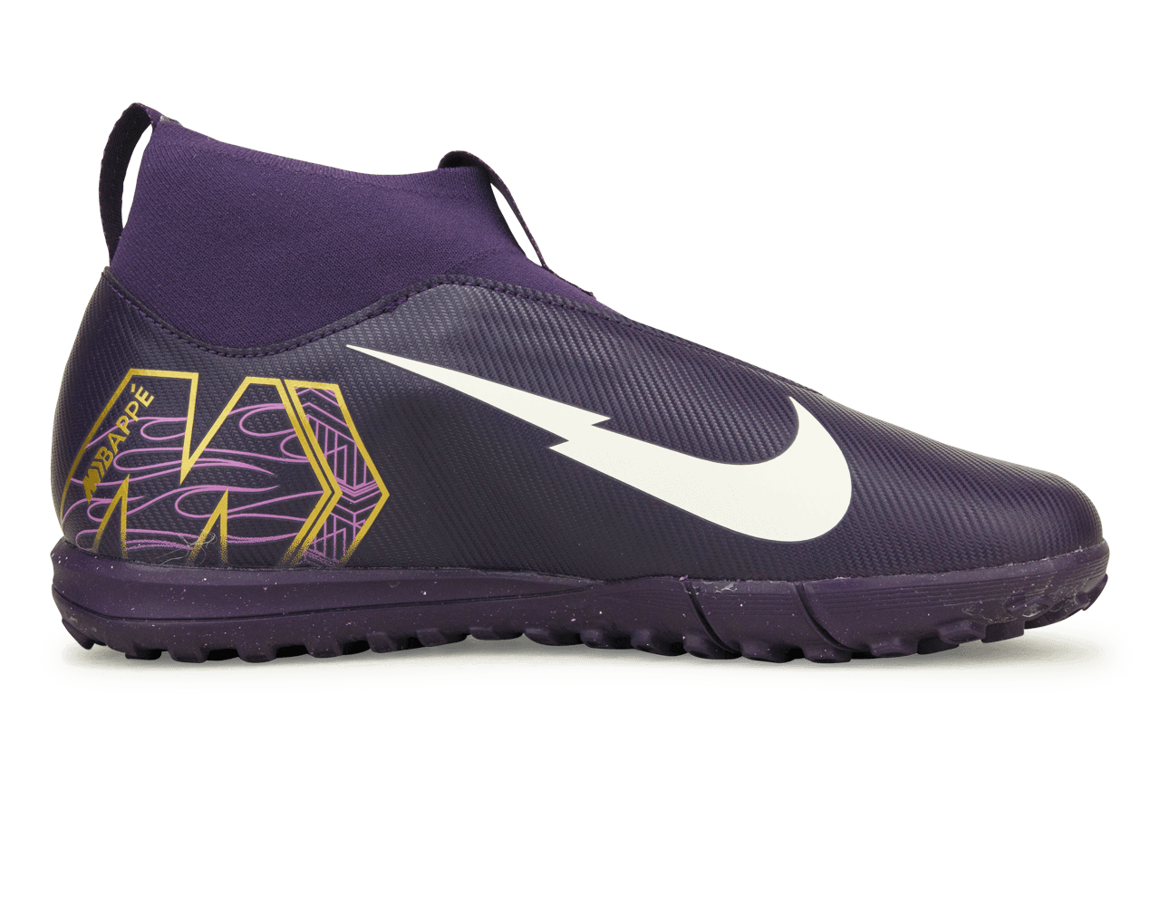 Nike Kids Zoom Mercurial Superfly 10 Academy KM TF Grand Purple/Pale Ivory