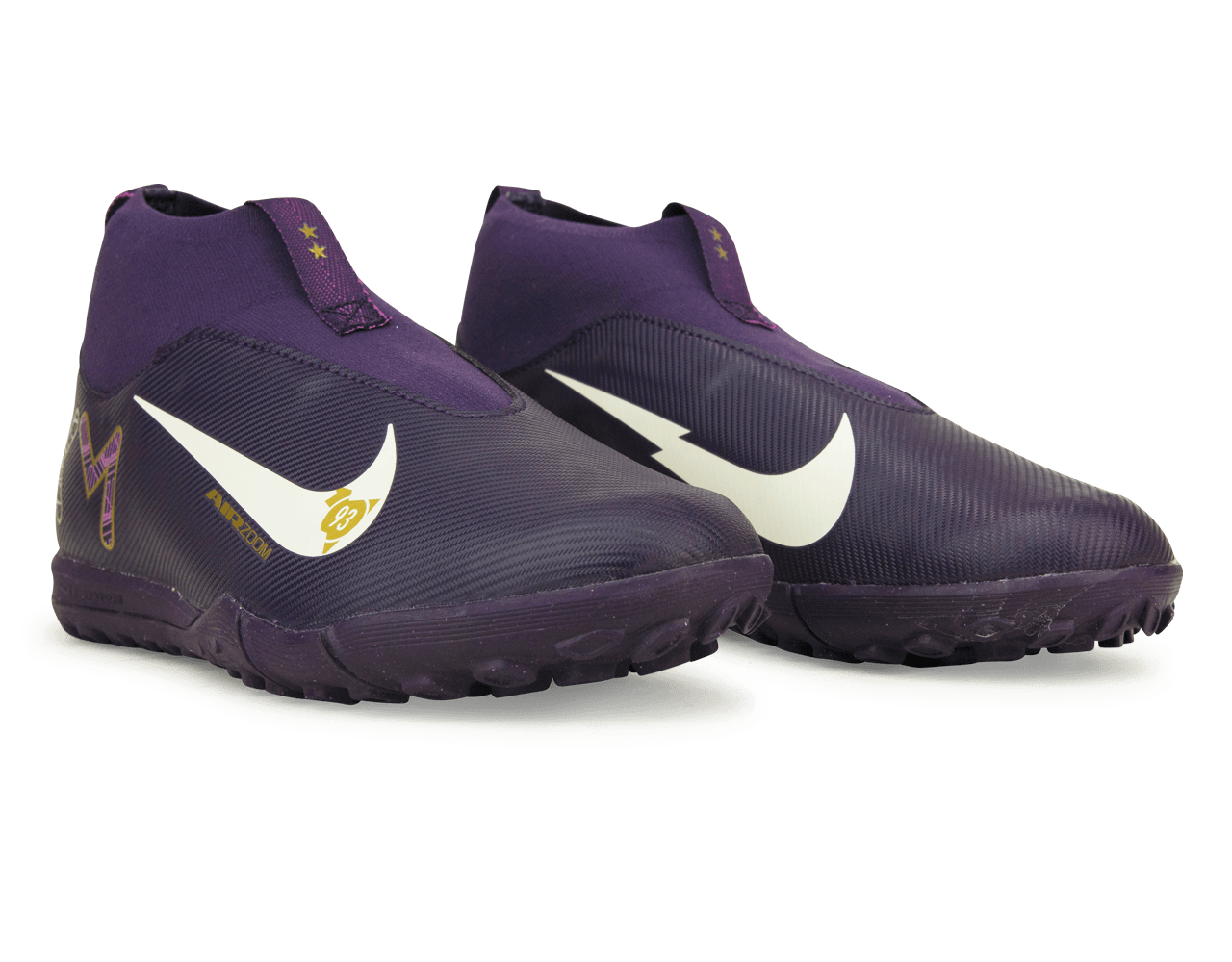 Nike Kids Zoom Mercurial Superfly 10 Academy KM TF Grand Purple/Pale Ivory