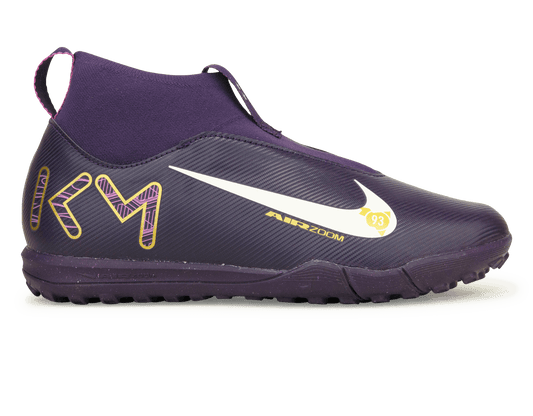 Nike Kids Zoom Mercurial Superfly 10 Academy KM TF Grand Purple/Pale Ivory