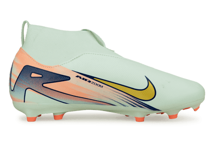 Nike Kids Zoom Mercurial Superfly 10 Academy MDS 009 FG/MG Barely Green/Metallic Gold