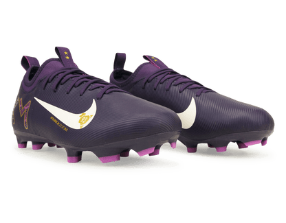 Nike Kids Zoom Mercurial Vapor 16 Academy KM FG/MG Grand Purple/Pale Ivory