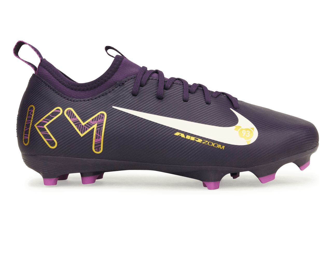 Nike Kids Zoom Mercurial Vapor 16 Academy KM FG/MG Grand Purple/Pale Ivory