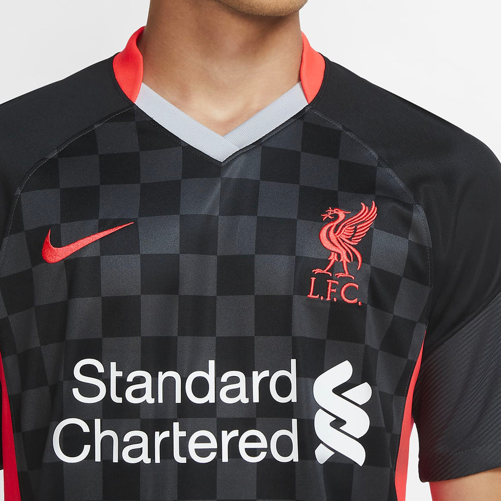 Nike Men's Liverpool 20/21 Third Jersey Anthracite/Black/Laser Crimson