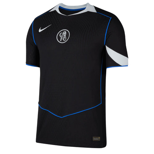 Nike Men's Chelsea 2025/26 Authentic Third Jersey Black/Silver/Blue