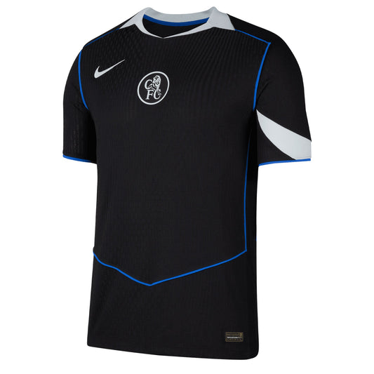 Nike Men's Chelsea 2025/26 Authentic Third Jersey Black/Silver/Blue
