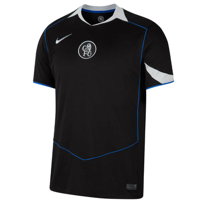 Nike Men's Chelsea 2025/26 Third Jersey Black/Silver/Blue